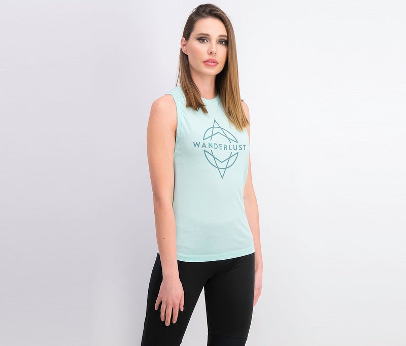 Adidas Women Wanderlust Tank Top, Mint - Image 4